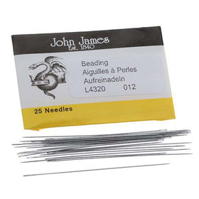 #12 John James English Beading Needles Pack of 25