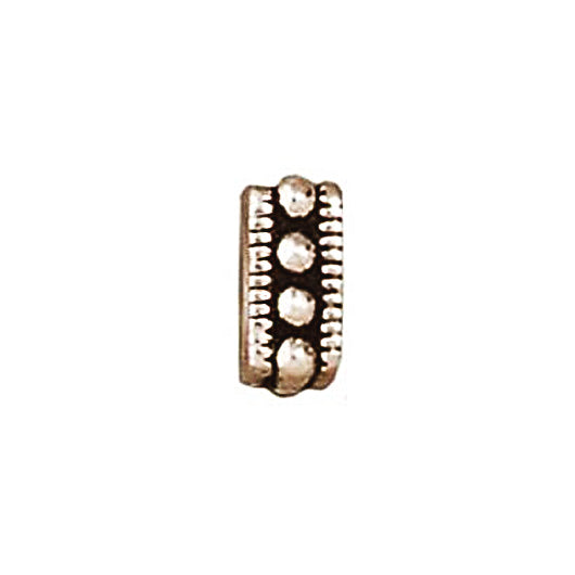 10 Pc Square Rococo Spacer Bead 6x6mm Antique Silver Tierracast Beads 94-5633-12 - P5633SA - BeadPrism