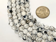 Load image into Gallery viewer, 6mm Nirvana Agate Faceted Round Gemstones, 63 Beads Strand, Cream Ivory Khakhi white Grey - SAGT344 - BeadPrism