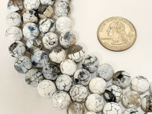 Load image into Gallery viewer, 10mm Nirvana Agate Faceted Round Gemstones Full Strand 38 Beads Cream, Ivory, Khakhi, Grey - SAGT346 - BeadPrism