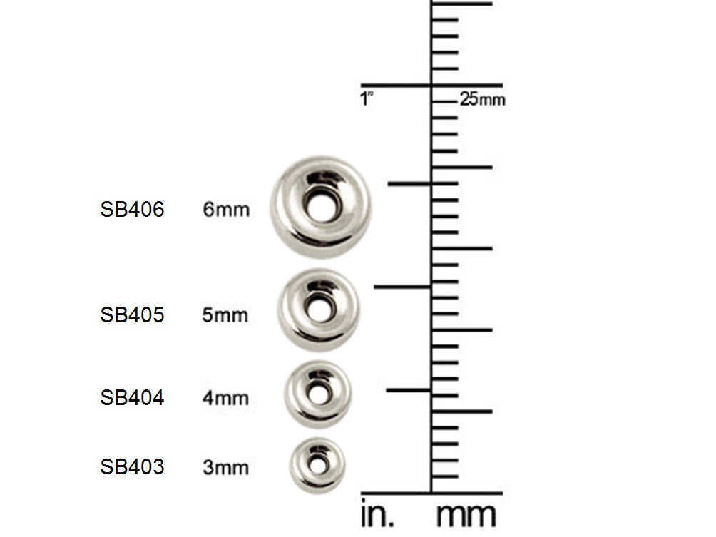 Sterling Silver 5mm Flat Rondelle Slice Beads 1.9mm Hole, Bracelet Necklace Connector - SB405 - BeadPrism