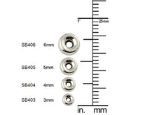 Load image into Gallery viewer, Sterling Silver 6mm Flat Rondelle Slice Beads 1.8mm Hole, Bracelet Necklace Connector - SB406 - BeadPrism