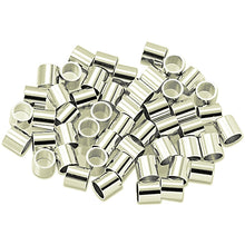 Load image into Gallery viewer, Silver Filled 2 x 2mm crimp beads 100 Pcs (SKU# F-SB859) - BeadPrism