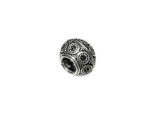 Load image into Gallery viewer, Sterling Silver Fancy Bali Style Large Hole Bead - BeadPrism
