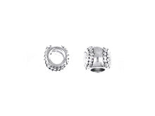 Load image into Gallery viewer, Sterling Silver Baseball Large Hole Bead-6x7.75mm (3.75mm Hole) - BeadPrism