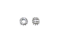 Load image into Gallery viewer, Sterling Silver Volleyball Large Hole Bead-6x8mm (3.75mm Hole) - BeadPrism