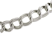 Load image into Gallery viewer, Italian Double-Link 060 Charm Bracelet 925 Sterling Silver 5mm Anklet Necklace w/ Lobster Claw Clasp - BeadPrism