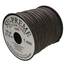 Load image into Gallery viewer, Supreme or Tony Waxed Cotton Cord 1mm Round Brown 150 Yards