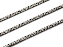 Load image into Gallery viewer, Mothers Day Necklace, Sterling Silver NANA Charm with Rhodium Plated 925 Sterling Silver 0.9mm Stamped 925 Italy Finished Box Chain Necklace