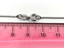 Load image into Gallery viewer, Mothers Day Necklace Sterling Silver We Love You Mother Charm with Rhodium Plated Sterling Silver 0.9mm Stamped 925 Italy Finished Box Chain