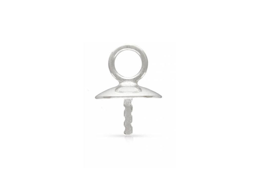 Wholesale Sterling Silver 5mm Cup and Notched Peg Drop, Choose Package Size - BeadPrism