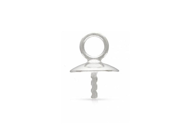 Wholesale Sterling Silver 5mm Cup and Notched Peg Drop, Choose Package Size - BeadPrism