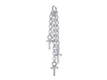 Load image into Gallery viewer, Wholesale Sterling Silver 3 Strand Chain with Cup and Peg, Choose Package Size - BeadPrism