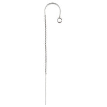 Load image into Gallery viewer, Wholesale Sterling Silver 2.25" Box Chain "U" Earring Threader, Choose Package Size - BeadPrism