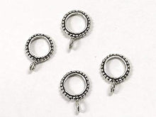 Load image into Gallery viewer, 5 pcs Sterling Silver 9mm Round Charm Hanger Bead - BeadPrism