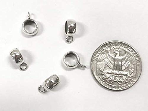 1 pc Sterling Silver 8mm Charm Hanger Bead - BeadPrism