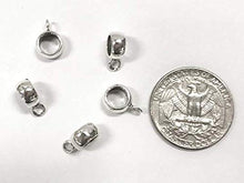 Load image into Gallery viewer, 1 pc Sterling Silver 8mm Charm Hanger Bead - BeadPrism