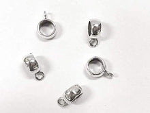 Load image into Gallery viewer, 1 pc Sterling Silver 8mm Charm Hanger Bead - BeadPrism