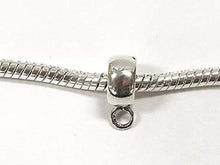 Load image into Gallery viewer, 1 pc Sterling Silver 8mm Charm Hanger Bead - BeadPrism