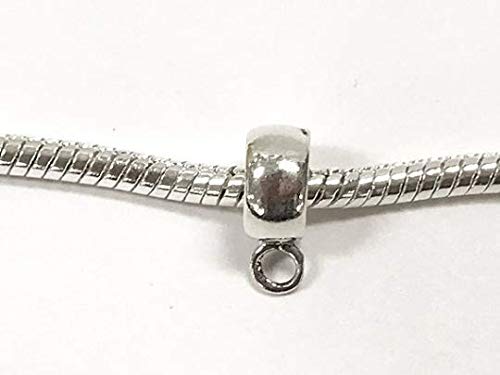 1 pc Sterling Silver 8mm Charm Hanger Bead - BeadPrism