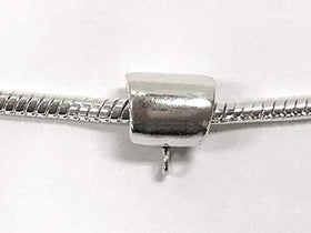 1 pc Sterling Silver 9.5mm Heavy Duty Plain Bail 5.8mm Hole - BeadPrism