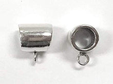 Load image into Gallery viewer, 1 pc Sterling Silver 9.5mm Heavy Duty Plain Bail 5.8mm Hole - BeadPrism