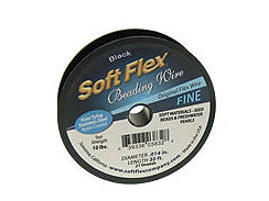Soft Flex, Soft Touch 7 Strand Very Fine Beading Wire .010 inch Thick, 100 Feet, Satin Silver