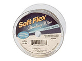 1000 Feet - Soft Flex .019 inch MEDIUM 49 Strand Wire  Clear (Satin Silver)
