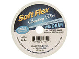 30 Feet - Soft Flex .019 inch MEDIUM 49 Strand Wire  Clear (Satin Silver)