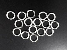 Load image into Gallery viewer, Sterling Silver Open Jump Ring Round - 8mm - 18 Gauge - BeadPrism