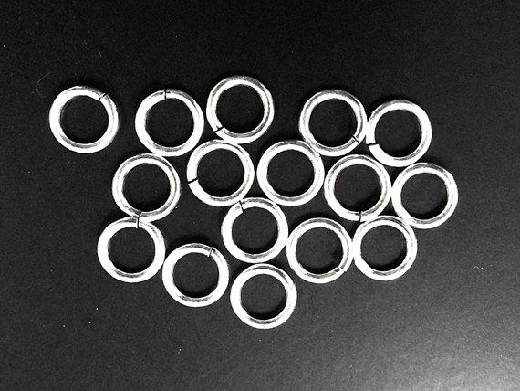 Sterling Silver Open Jump Ring Round - 8mm - 18 Gauge - BeadPrism