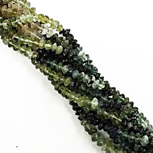 25% OFF 2.5mm Natural GreenTourmaline Faceted Rondell Beads 15 inch strand (SKU# 150) - BeadPrism