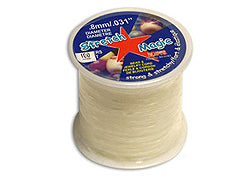 100 Meters - 0.8mm Round Stretch Magic Elastic Cord  CLEAR - BeadPrism
