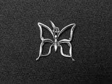 Load image into Gallery viewer, Butterfly Charm 16mm, Sterling Silver Charms, animal charms, insect charm, Butterfly charms - SP106 - BeadPrism