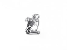 Load image into Gallery viewer, Unscrolled Diploma Charm 17.5mm, Sterling Silver Charms, Graduation Gift, Diploma charms - SP263 - BeadPrism