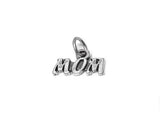 Mom Charm Sterling Silver 8.5mm, Sterling Silver Charms, Mothers Day Gift - SP388