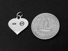 Load image into Gallery viewer, Mothers Day Necklace, Sterling Silver Aunt Charm with Rhodium Plated 925 Sterling Silver 0.9mm Stamped 925 Italy Finished Box Chain Necklace