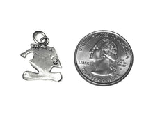 Load image into Gallery viewer, Graduation Cap Charm 19mm, Sterling Silver Charms, Graduation Gift, Graduation Cap charms - SP572 - BeadPrism