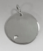 Load image into Gallery viewer, Baby Feet Footprint Swarovski Birthstone Charms Sterling Silver 14mm Crystal Engravable Choose Month - BeadPrism