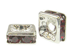 Siamt 4mm Silver Plated - Squaredelles Swarovski