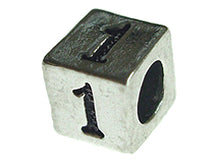 Load image into Gallery viewer, 4.8mm Sterling Silver Number 1