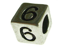 Load image into Gallery viewer, 4.8mm Sterling Silver Number 6
