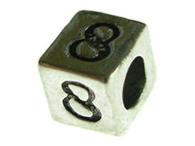 Load image into Gallery viewer, 4.8mm Sterling Silver Number 8