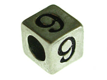 Load image into Gallery viewer, 4.8mm Sterling Silver Number 9