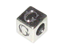 Load image into Gallery viewer, 4.8mm Sterling Silver Letter Bead G