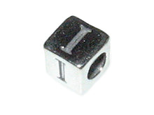 Load image into Gallery viewer, 4.8mm Sterling Silver Letter Bead I