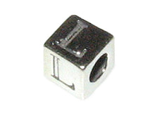 Load image into Gallery viewer, 4.8mm Sterling Silver Letter Bead L