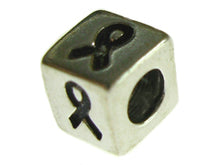 Load image into Gallery viewer, 4.8mm Sterling Silver Ribbon Symbol