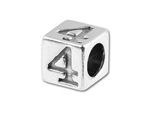 Load image into Gallery viewer, 5.5mm Sterling Silver Number 4