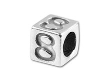 Load image into Gallery viewer, 5.5mm Sterling Silver Number 8